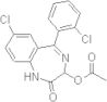7-chloro-5-(2-chlorophenyl)-1,3-dihydro-2-oxo-2H-1,4-benzodiazepin-3-yl acetate
