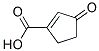 1-Cyclopentene-1-carboxylic acid, 3-oxo- (9CI)