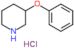 3-Phenoxypiperidine hydrochloride (1:1)