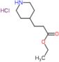 Ethyl 3-(4-piperidinyl)propanoate hydrochloride (1:1)