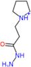 1-(3-hydrazino-3-oxopropyl)pyrrolidinium