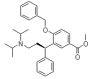 Methyl 3-[(1R)-3-[bis(1-methylethyl)amino]-1-phenylpropyl]-4-(phenylmethoxy)benzoate