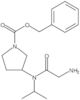 Phenylmethyl 3-[(2-aminoacetyl)(1-methylethyl)amino]-1-pyrrolidinecarboxylate