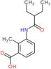 3-[(2-ethylbutanoyl)amino]-2-methylbenzoic acid