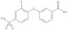 3-[2-Fluoro-4-(methylsulfonyl)phenoxy]benzoic acid