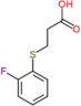 3-[(2-fluorophenyl)sulfanyl]propanoate