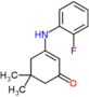 3-[(2-fluorophenyl)amino]-5,5-dimethylcyclohex-2-en-1-one