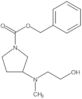 Phenylmethyl 3-[(2-hydroxyethyl)methylamino]-1-pyrrolidinecarboxylate