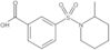 3-[(2-Methyl-1-piperidinyl)sulfonyl]benzoic acid