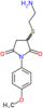 3-[(2-aminoethyl)sulfanyl]-1-(4-methoxyphenyl)pyrrolidine-2,5-dione