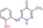 3-[(2-hydroxyphenyl)amino]-6-methyl-1,2,4-triazin-5(2H)-one