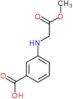 3-[(2-methoxy-2-oxoethyl)amino]benzoic acid