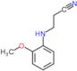 3-[(2-methoxyphenyl)amino]propanenitrile