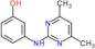 3-[(4,6-dimethylpyrimidin-2-yl)amino]phenol