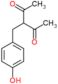 3-(4-hydroxybenzyl)pentane-2,4-dione