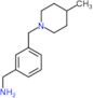 1-{3-[(4-methylpiperidin-1-yl)methyl]phenyl}methanamine