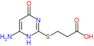 3-[(6-amino-4-oxo-1,4-dihydropyrimidin-2-yl)sulfanyl]propanoic acid
