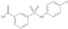 3-[[(4-Chlorophenyl)amino]sulfonyl]benzoic acid