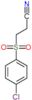 3-[(4-chlorophenyl)sulfonyl]propanenitrile