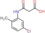 3-[(5-chloro-2-methylphenyl)amino]-3-oxopropanoic acid