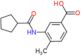 3-[(cyclopentylcarbonyl)amino]-4-methylbenzoic acid