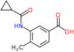 3-[(cyclopropylcarbonyl)amino]-4-methylbenzoic acid