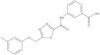 3-[[[5-[(3-Methylphenoxy)methyl]-1,3,4-thiadiazol-2-yl]carbonyl]amino]benzoic acid
