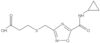 3-[[[5-[(Cyclopropylamino)carbonyl]-1,2,4-oxadiazol-3-yl]methyl]thio]propanoic acid