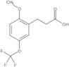 2-Methoxy-5-(trifluoromethoxy)benzenepropanoic acid