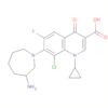 Acido 7-[(3S)-3-aminoesaidro-1H-azepin-1-il]-8-cloro-1-ciclopropil-6-fluoro-1,4-diidro-4-osso-3-ch…