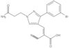 3-[1-(3-Amino-3-oxopropyl)-3-(3-bromophenyl)-1H-pyrazol-4-yl]-2-cyano-2-propenoic acid