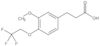 3-Methoxy-4-(2,2,2-trifluorethoxy)benzolpropansäure