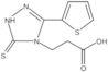 1,5-Dihydro-3-(2-thienyl)-5-thioxo-4H-1,2,4-triazole-4-propanoic acid