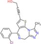 3-[4-(2-chlorophenyl)-9-methyl-6H-thieno[3,2-f][1,2,4]triazolo[4,3-a][1,4]diazepin-2-yl]prop-2-yn-…