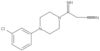 4-(3-Chlorophenyl)-β-imino-1-piperazinepropanenitrile