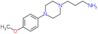 1-(3-ammoniopropyl)-4-(4-methoxyphenyl)piperazin-1-ium