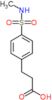 3-[4-(methylsulfamoyl)phenyl]propanoic acid