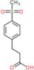 4-(Methylsulfonyl)benzenepropanoic acid