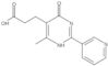 1,6-Dihydro-4-methyl-6-oxo-2-(3-pyridinyl)-5-pyrimidinepropanoic acid