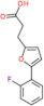 3-[5-(2-fluorophenyl)furan-2-yl]propanoate