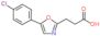 3-[5-(4-chlorophenyl)-1,3-oxazol-2-yl]propanoic acid