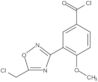 3-[5-(Chloromethyl)-1,2,4-oxadiazol-3-yl]-4-methoxybenzoyl chloride