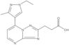 7-(1-Ethyl-3-methyl-1H-pyrazol-4-yl)[1,2,4]triazolo[1,5-a]pyrimidine-2-propanoic acid