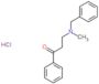 1-Propanone, 3-[methyl(phenylmethyl)amino]-1-phenyl-, hydrochloride (1:1)