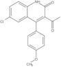 3-Acetyl-6-chloro-4-(4-methoxyphenyl)-2(1H)-quinolinone