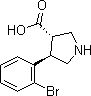 (3S,4R)-4-(2-Bromophenyl)pyrrolidine-3-carboxylic acid