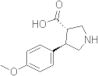 (3S,4R)-4-(4-Methoxyphenyl)pyrrolidine-3-carboxylic acid