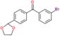 (3-bromophenyl)-[4-(1,3-dioxolan-2-yl)phenyl]methanone