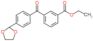 ethyl 3-[4-(1,3-dioxolan-2-yl)benzoyl]benzoate