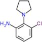 3-chloro-2-(pyrrolidin-1-yl)aniline